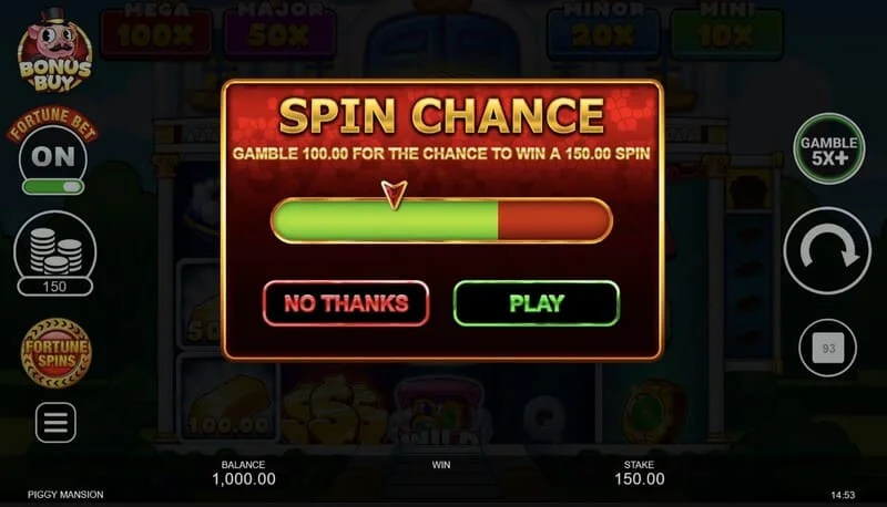 Piggy Mansion - launching Free Spins